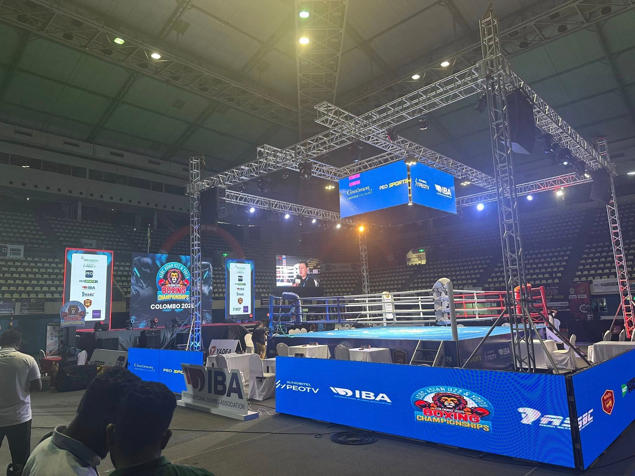 LED screen at a corporate conference event